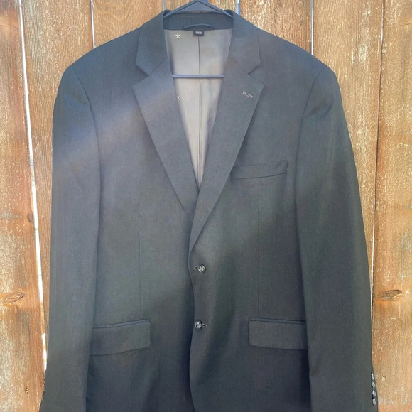 Franco‎ Lanzetti Dark Grey Men’s Blazer Sport Coat 44L excellent condition - Picture 13 of 14